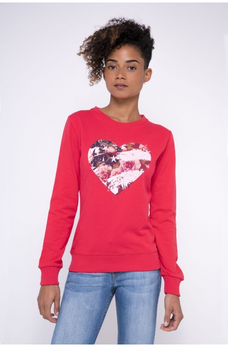 HEART & FLOWER SWEATSHIRT